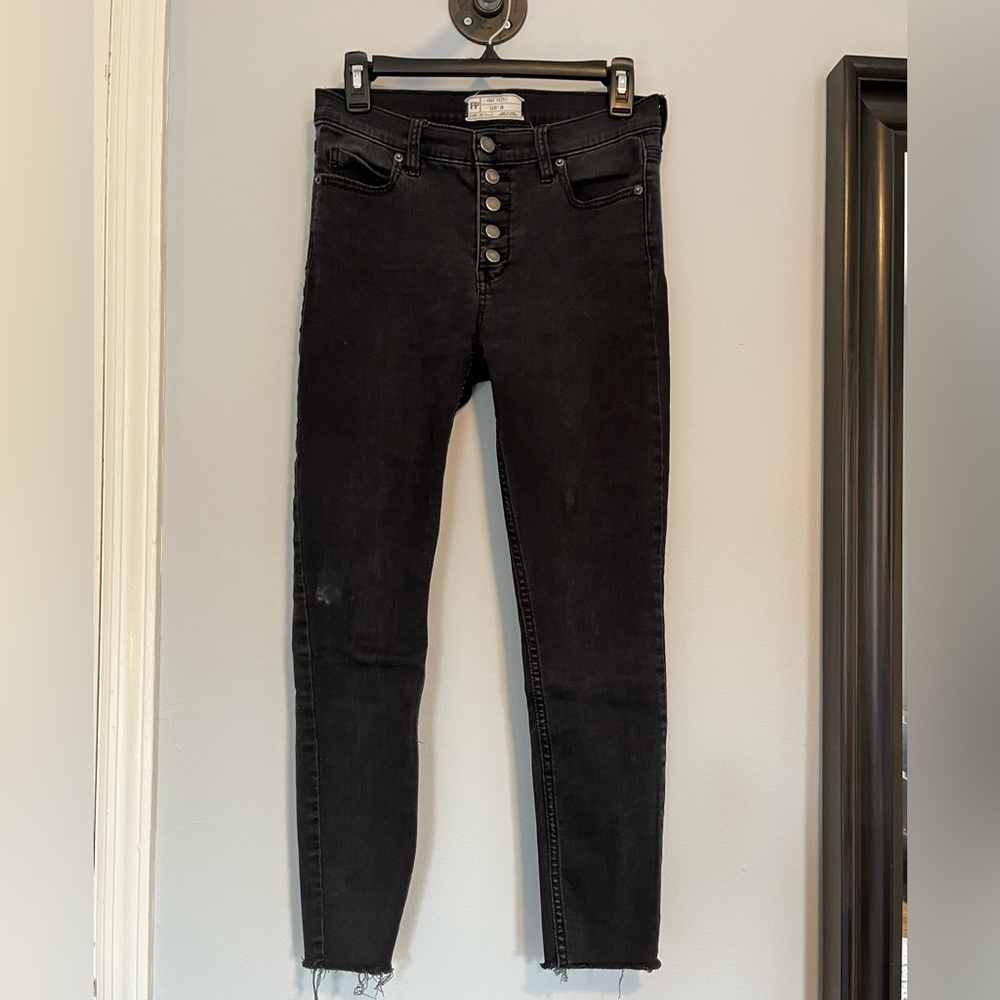 Free People Jeans - Black/Charcoal - Size 28